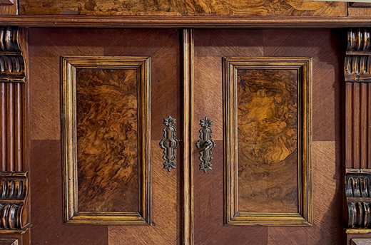 Kommode ANTIK Gründerzeit VINTAGE Nußbaum Halbschrank Schrank von 1880