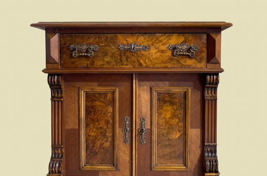Kommode ANTIK Gründerzeit VINTAGE Nußbaum Halbschrank Schrank von 1880