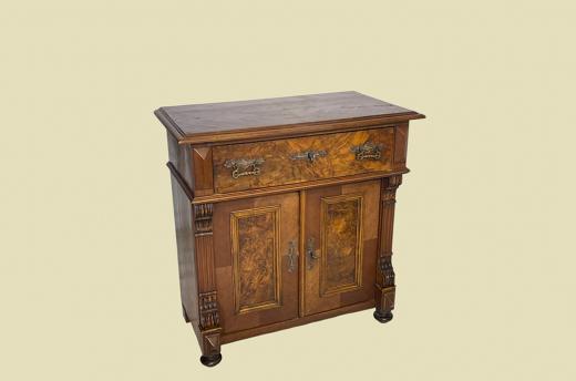 Kommode ANTIK Gründerzeit VINTAGE Nußbaum Halbschrank Schrank von 1880