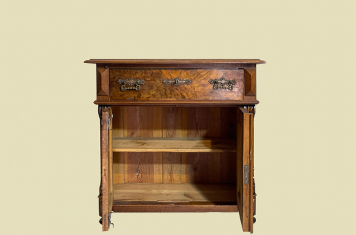 Kommode ANTIK Gründerzeit VINTAGE Nußbaum Halbschrank Schrank von 1880