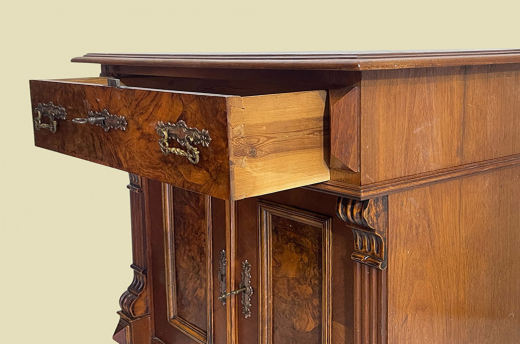 Kommode ANTIK Gründerzeit VINTAGE Nußbaum Halbschrank Schrank von 1880