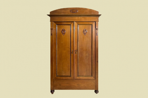 Kleiderschrank ANTIK Jugendstil VINTAGE Nußbaum Schrank von 1920