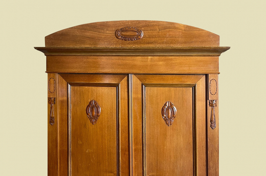Kleiderschrank ANTIK Jugendstil VINTAGE Nußbaum Schrank von 1920