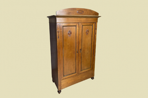 Kleiderschrank ANTIK Jugendstil VINTAGE Nußbaum Schrank von 1920