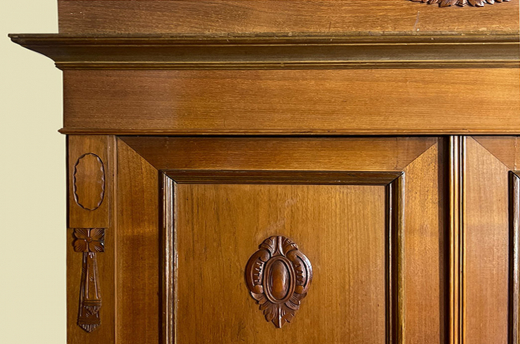 Kleiderschrank ANTIK Jugendstil VINTAGE Nußbaum Schrank von 1920