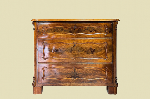 Kommode ANTIK Louis Philippe VINTAGE Mahagoni Schrank Sideboard von 1840