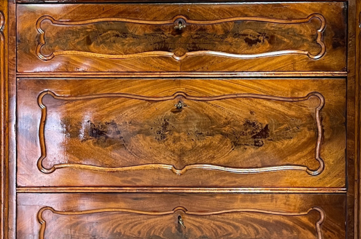 Kommode ANTIK Louis Philippe VINTAGE Mahagoni Schrank Sideboard von 1840