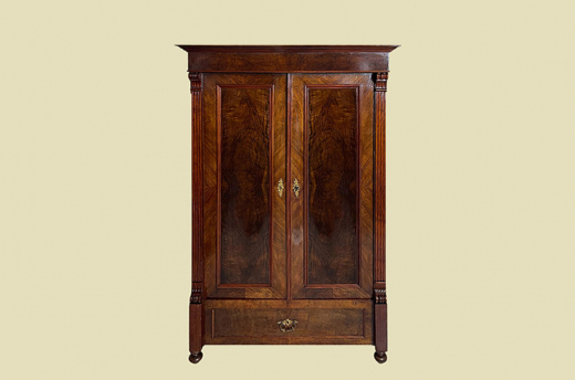 Kleiderschrank ANTIK Gründerzeit VINTAGE Nußbaum Schrank von 1880