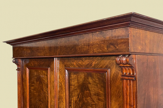 Kleiderschrank ANTIK Gründerzeit VINTAGE Nußbaum Schrank von 1880