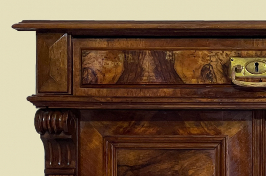 Kommode ANTIK Gründerzeit VINTAGE Nußbaum Halbschrank Schrank von 1880