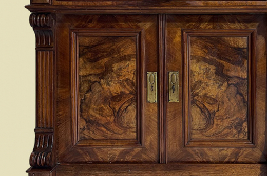 Kommode ANTIK Gründerzeit VINTAGE Nußbaum Halbschrank Schrank von 1880