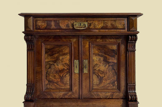 Kommode ANTIK Gründerzeit VINTAGE Nußbaum Halbschrank Schrank von 1880