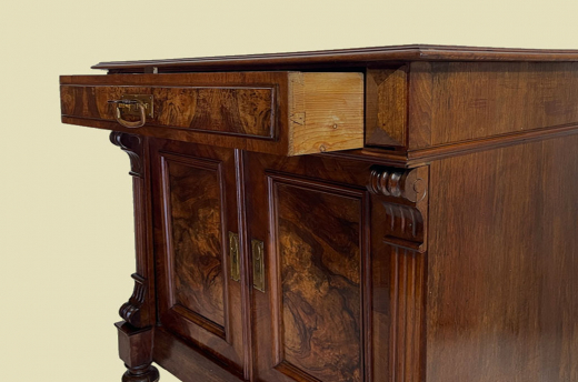 Kommode ANTIK Gründerzeit VINTAGE Nußbaum Halbschrank Schrank von 1880