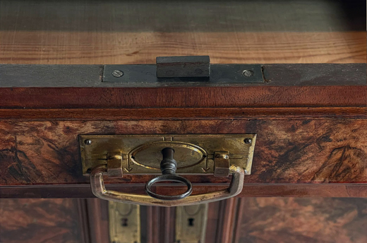 Kommode ANTIK Gründerzeit VINTAGE Nußbaum Halbschrank Schrank von 1880