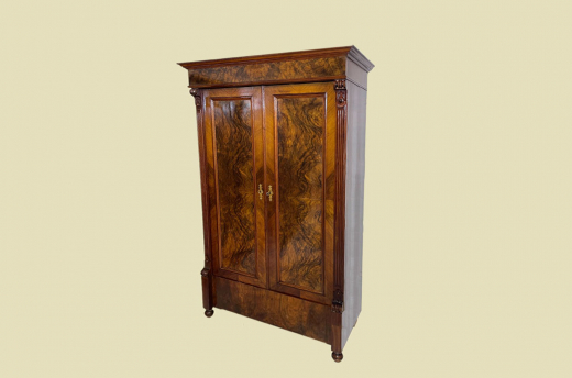 Kleiderschrank ANTIK Gründerzeit Nußbaum VINTAGE Schrank von 1880