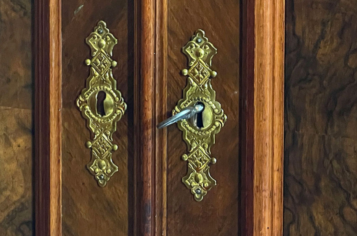 Kleiderschrank ANTIK Gründerzeit Nußbaum VINTAGE Schrank von 1880