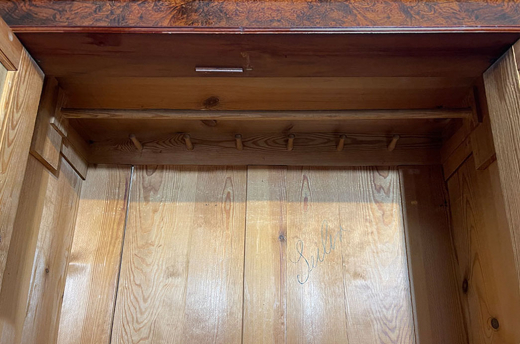 Kleiderschrank ANTIK Gründerzeit Nußbaum VINTAGE Schrank von 1880