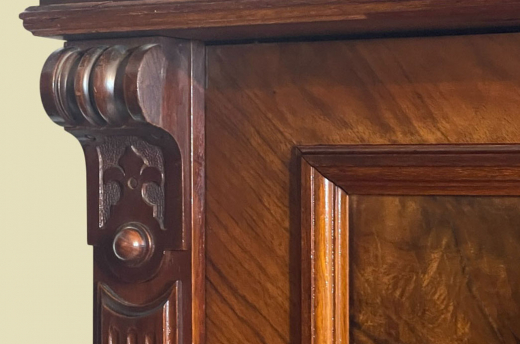 Kleiderschrank ANTIK Gründerzeit Nußbaum VINTAGE Schrank von 1880