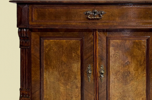 Kommode ANTIK Gründerzeit VINTAGE Nußbaum Halbschrank Schrank von 1880