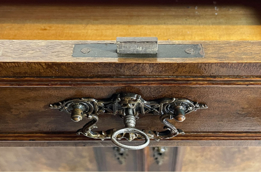Kommode ANTIK Gründerzeit VINTAGE Nußbaum Halbschrank Schrank von 1880