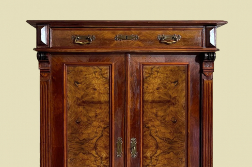 Vertiko ANTIK Gründerzeit VINTAGE Nußbaum Kommode Schrank von 1880