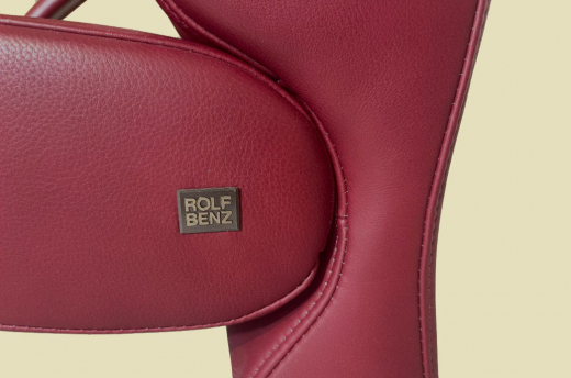 Original ROLF BENZ Sessel Vintage 3100 Bordeaux Rot Leder Relaxfunktion