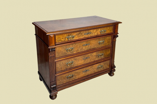 Kommode ANTIK Gründerzeit VINTAGE Nußbaum Sideboard Schrank von 1880