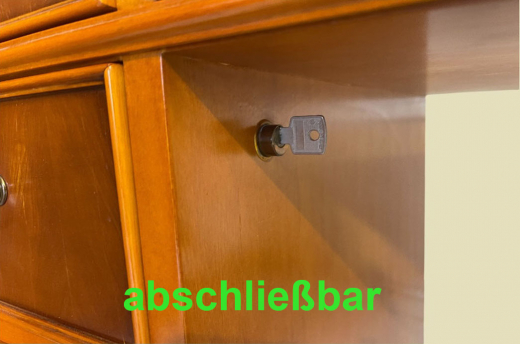 2x English Victorian ANTIK Pedestal Desk VINTAGE Schreibtisch Leder Eibe Sekretär