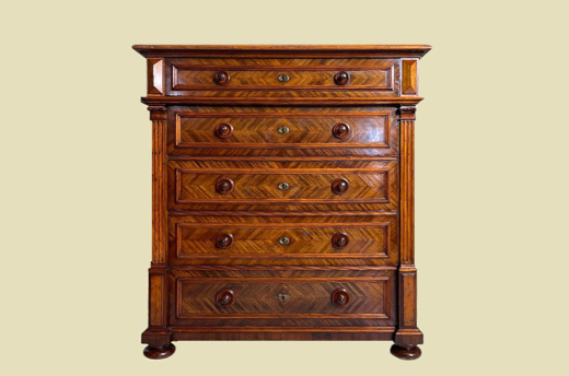 Große Kommode ANTIK Gründerzeit VINTAGE Nußbaum Sideboard Schrank von 1880