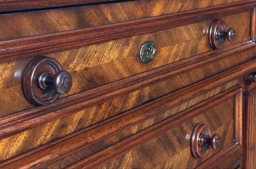 Große Kommode ANTIK Gründerzeit VINTAGE Nußbaum Sideboard Schrank von 1880