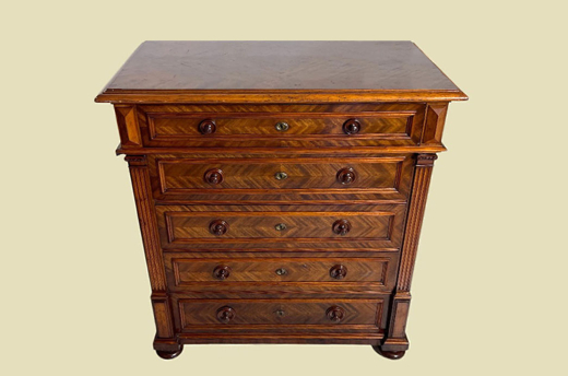 Große Kommode ANTIK Gründerzeit VINTAGE Nußbaum Sideboard Schrank von 1880