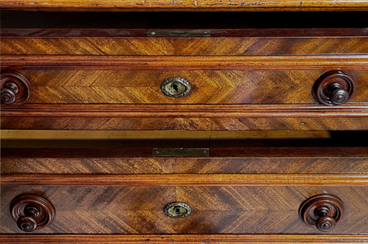 Große Kommode ANTIK Gründerzeit VINTAGE Nußbaum Sideboard Schrank von 1880