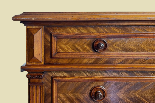 Große Kommode ANTIK Gründerzeit VINTAGE Nußbaum Sideboard Schrank von 1880