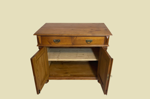 Kommode ANTIK Jugendstil VINTAGE Weichholz Anrichte Buffet Sideboard von 1920