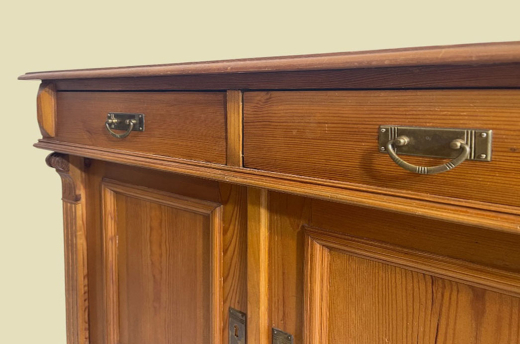 Kommode ANTIK Jugendstil VINTAGE Weichholz Anrichte Buffet Sideboard von 1920