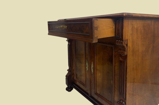 Kommode ANTIK Gründerzeit VINTAGE Nußbaum Halbschrank Schrank von 1880