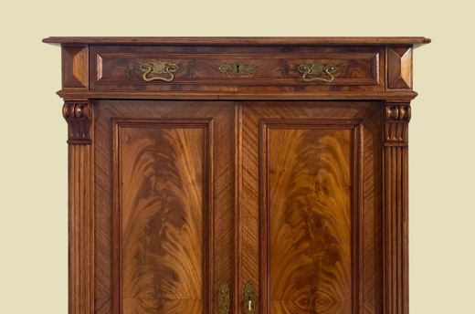 Vertiko ANTIK Gründerzeit VINTAGE Mahagoni Kommode Schrank von 1880