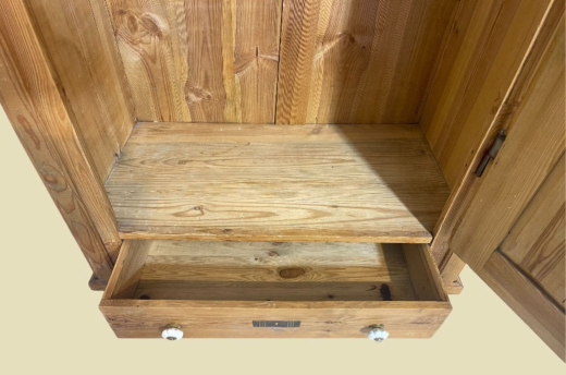 Kleiderschrank ANTIK Jugendstil VINTAGE Weichholz Schrank von 1920
