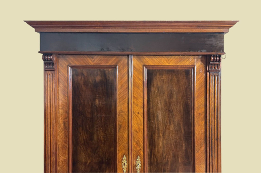 Kleiderschrank ANTIK Gründerzeit Nußbaum VINTAGE Schrank von 1880