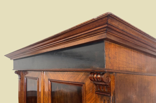 Kleiderschrank ANTIK Gründerzeit Nußbaum VINTAGE Schrank von 1880