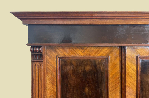 Kleiderschrank ANTIK Gründerzeit Nußbaum VINTAGE Schrank von 1880