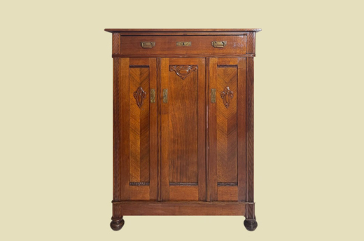 Vertiko ANTIK Jugendstil VINTAGE Nußbaum Kommode Schrank von 1920