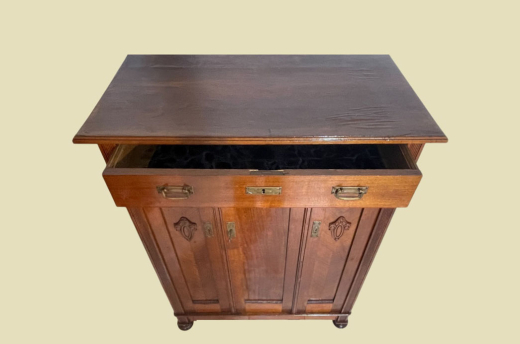 Vertiko ANTIK Jugendstil VINTAGE Nußbaum Kommode Schrank von 1920