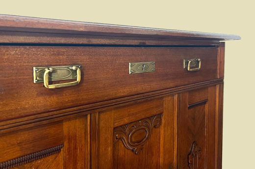 Vertiko ANTIK Jugendstil VINTAGE Nußbaum Kommode Schrank von 1920