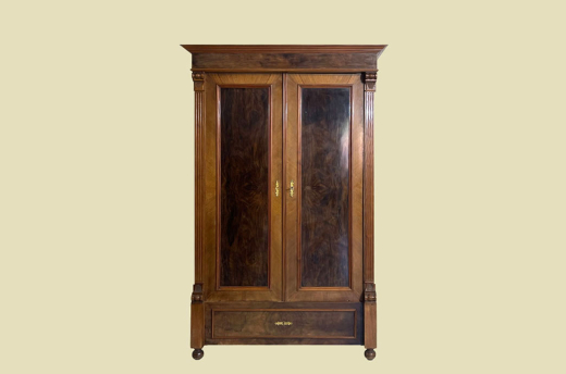 Kleiderschrank ANTIK Gründerzeit Nußbaum VINTAGE Schrank von 1880