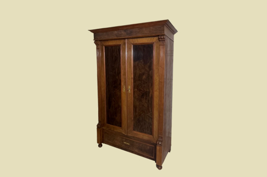 Kleiderschrank ANTIK Gründerzeit Nußbaum VINTAGE Schrank von 1880