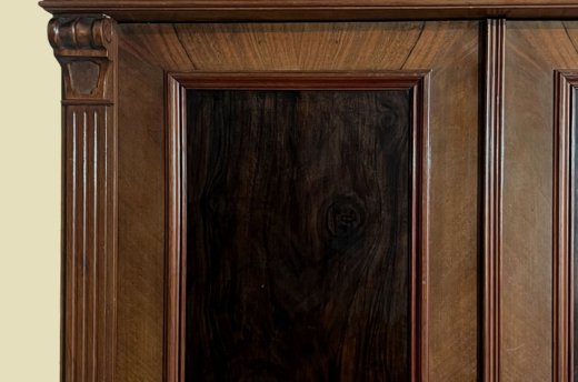 Kleiderschrank ANTIK Gründerzeit Nußbaum VINTAGE Schrank von 1880
