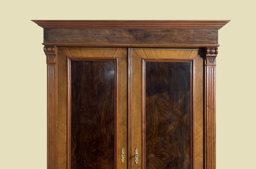 Kleiderschrank ANTIK Gründerzeit Nußbaum VINTAGE Schrank von 1880