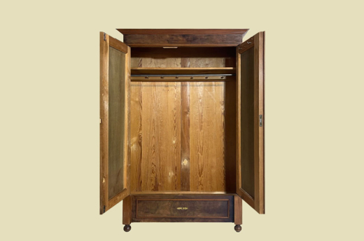 Kleiderschrank ANTIK Gründerzeit Nußbaum VINTAGE Schrank von 1880