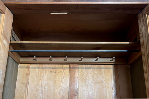 Kleiderschrank ANTIK Gründerzeit Nußbaum VINTAGE Schrank von 1880